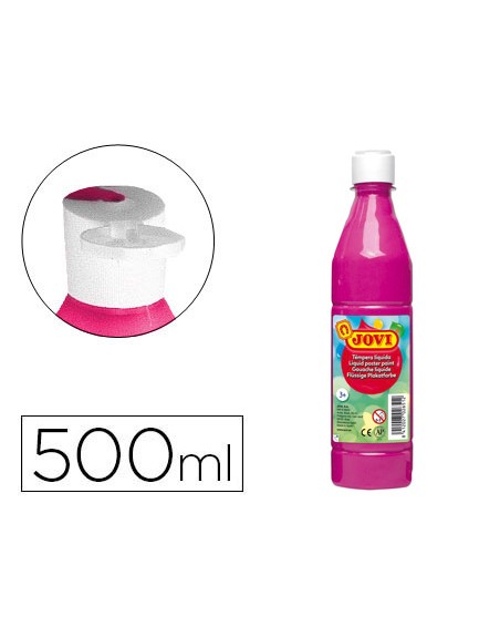 Tempera liquida jovi escolar 500 ml magenta