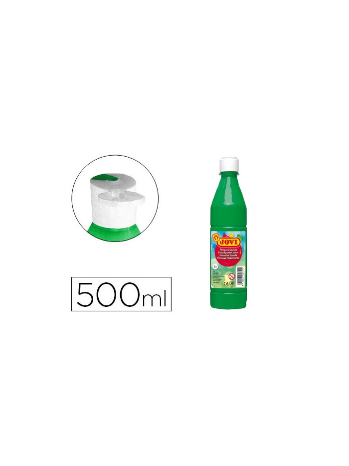 Tempera liquida jovi escolar 500 ml verde medio Tempera liquida jovi escolar 500 ml verde medio