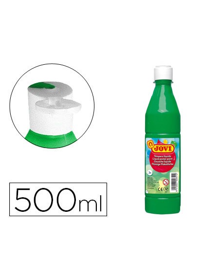 Tempera liquida jovi escolar 500 ml verde medio