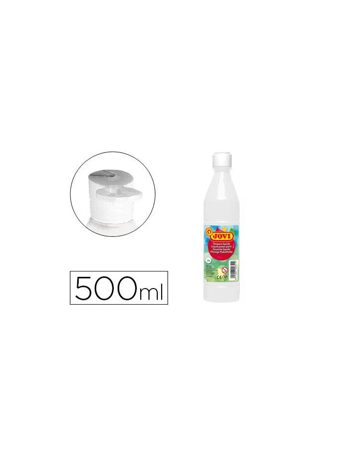 Tempera liquida jovi escolar 500 ml blanco Tempera liquida jovi escolar 500 ml blanco