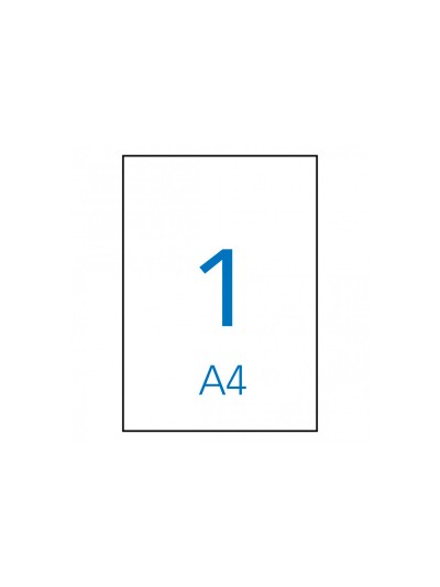 Etiqueta adhesiva apli 1281 210x297 mm fotocopiadora laser ink-jet caja con 100 hojas din a4