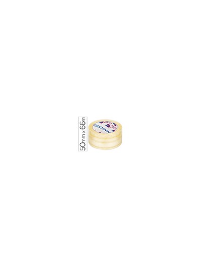 Cinta adhesiva eurocel polipropileno transparente 66 mt x 50 mm para embalaje