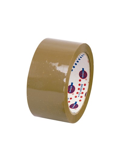 Cinta adhesiva eurocel polipropileno havana 66 mt x 50 mm para embalaje
