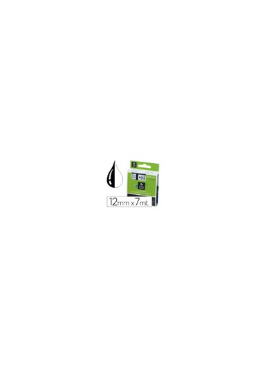 Cinta dymo 1000 negro-blanco 12mm x 7mt d1