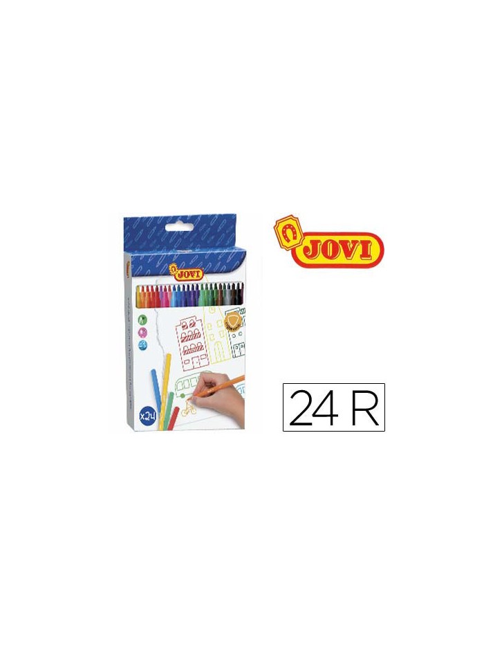 Rotulador jovi slim caja de 24 unidades colores surtidos Rotulador jovi slim caja de 24 unidades colores surtidos