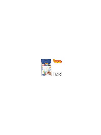 Rotulador jovi slim caja de 12 unidades colores surtidos