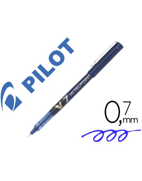 Rotulador pilot punta aguja v-7 azul 0.7 mm