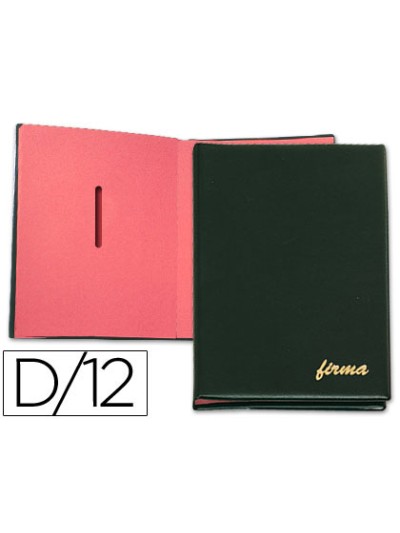 Portafirmas pardo 0874 12 departamentos color negro