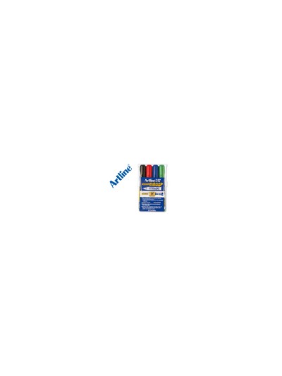 Rotulador artline pizarra ek-517/4 punta redonda 2 mm bolsa de 4 rotuladores