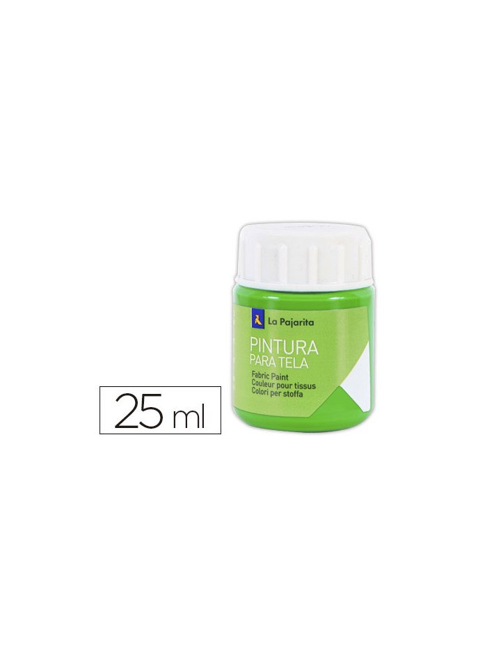 Pintura para tela la pajarita verde primavera 25 ml Pintura para tela la pajarita verde primavera 25 ml