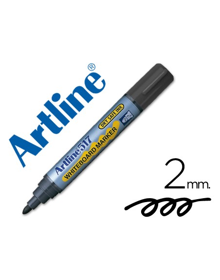 Rotulador artline pizarra ek-517 negro -punta redonda 2 mm -tinta de bajo olor