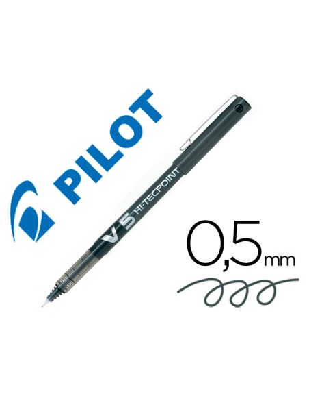 Rotulador pilot punta aguja v-5 negro 0.5 mm