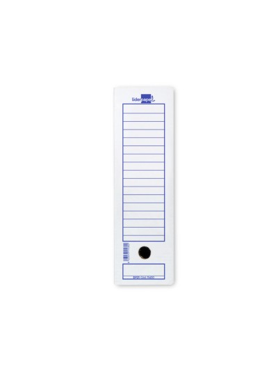 Caja archivo definitivo liderpapel 106 listados de ordenador carton reciclado 325g/m2 blanco 430x116x316 mm