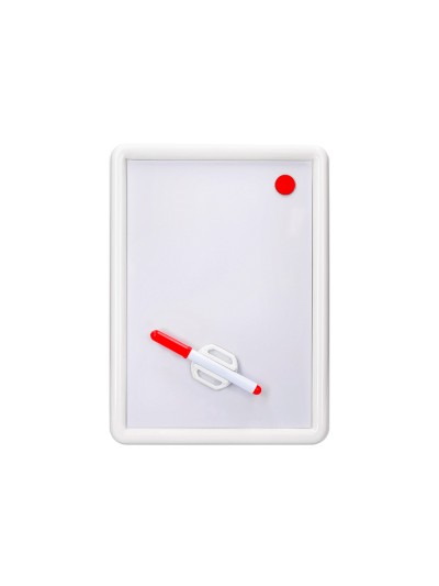 Pizarra blanca magnetica 25x35 cm con rotulador y borrador