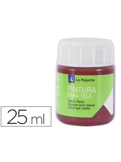 Pintura para tela la pajarita rojo ingles 25 ml