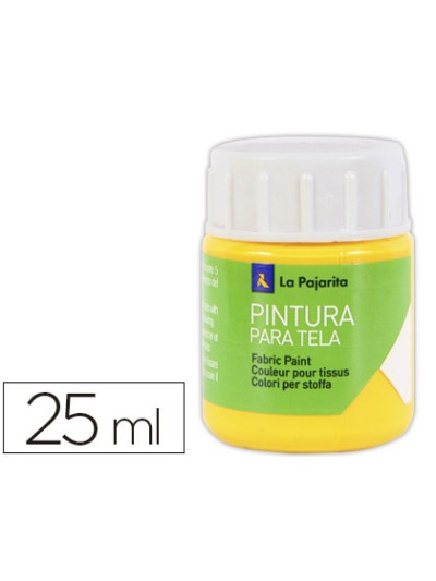 Pintura para tela la pajarita amarillo real 25 ml