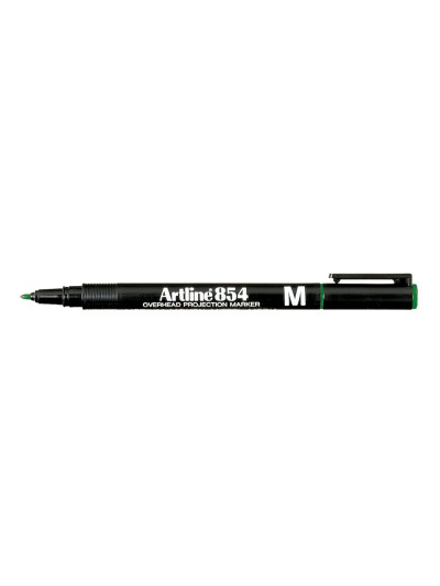 Rotulador artline retroproyeccion punta fibra permanente ek-853 verde -punta redonda 0.5 mm