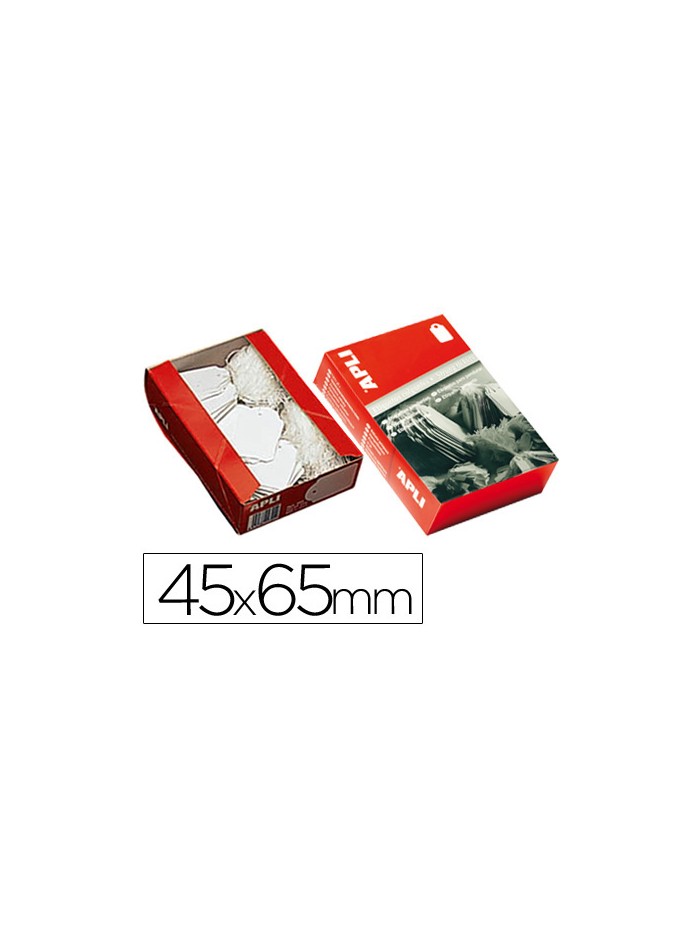 Etiquetas colgantes apli 395 45x65 mm caja de 400 unidades Etiquetas colgantes apli 395 45x65 mm caja de 400 unidades