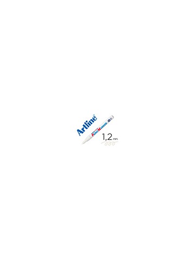 Rotulador artline marcador permanente ek-440 xf blanco punta redonda 1.2 mm metal caucho y plastico