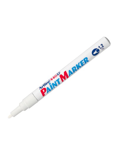 Rotulador artline marcador permanente ek-440 xf blanco punta redonda 1.2 mm metal caucho y plastico