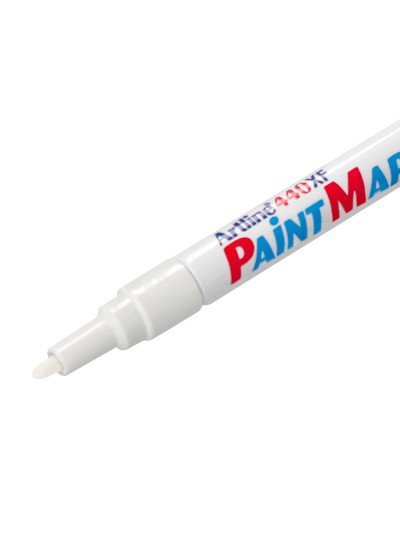 Rotulador artline marcador permanente ek-440 xf blanco punta redonda 1.2 mm metal caucho y plastico