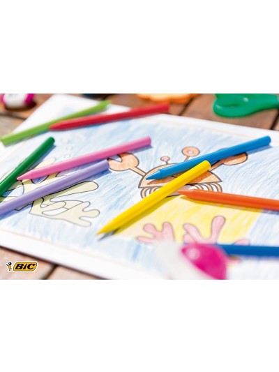 Lapices cera plastidecor caja de 12 colores surtidos