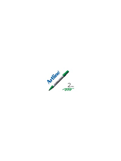 Rotulador artline pizarra ek-500 verde punta redonda 2 mm recargable