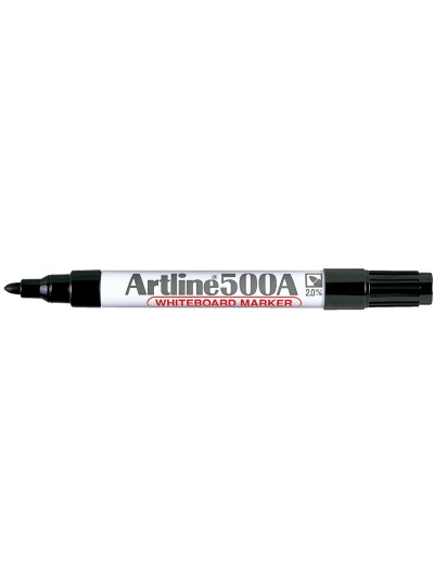 Rotulador artline pizarra ek-500 negro punta redonda 2 mm recargable