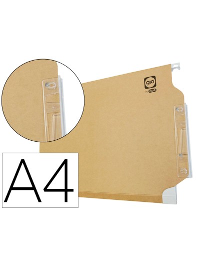 Carpeta colgante gio din a4 visor lateral tamaño 330x275x345 mm