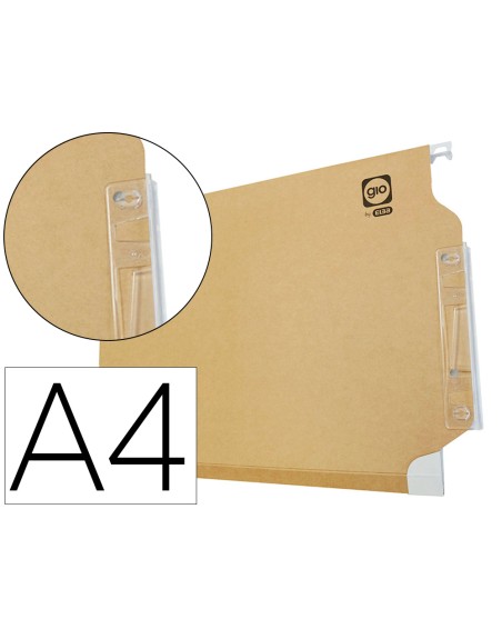 Carpeta colgante gio din a4 visor lateral tamaño 330x275x345 mm