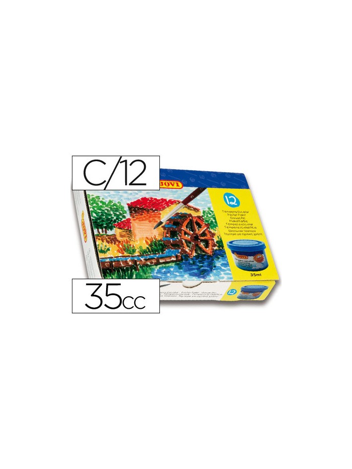 Tempera jovi 35 ml caja de 12 colores surtidos Tempera jovi 35 ml caja de 12 colores surtidos
