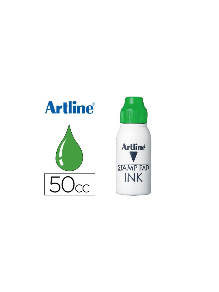 Tinta tampon artline verde bote 50 cc Tinta tampon artline verde bote 50 cc
