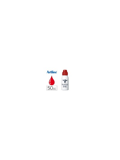 Tinta tampon artline roja bote 50 cc