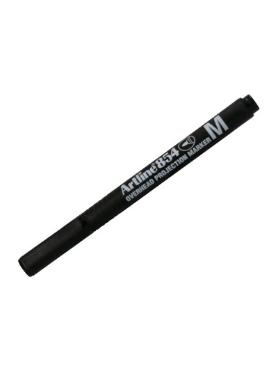 Rotulador artline retroproyeccion punta fibra permanente ek-854 negro -punta redonda 1 mm