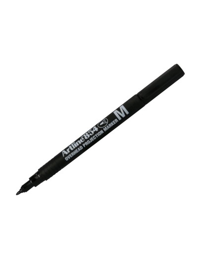 Rotulador artline retroproyeccion punta fibra permanente ek-854 negro -punta redonda 1 mm