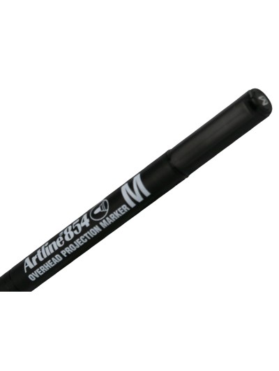 Rotulador artline retroproyeccion punta fibra permanente ek-854 negro -punta redonda 1 mm