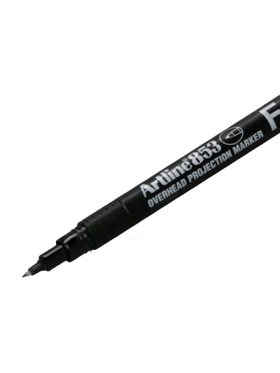 Rotulador artline retroproyeccion punta fibra permanente ek-853 negro -punta redonda 0.5 mm