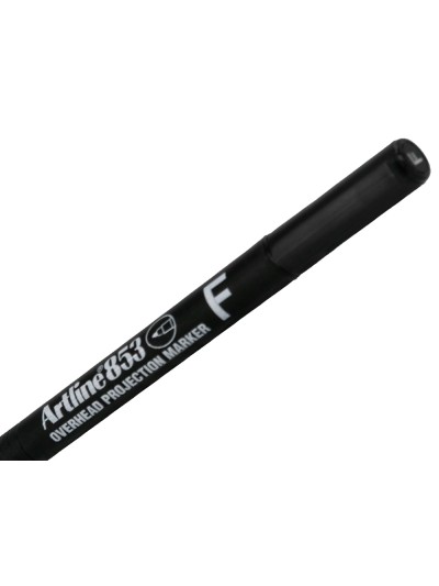 Rotulador artline retroproyeccion punta fibra permanente ek-853 negro -punta redonda 0.5 mm