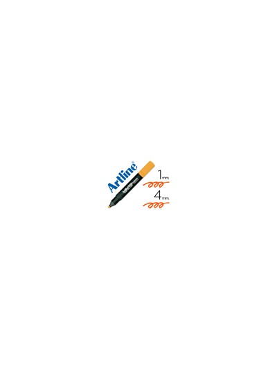 Rotulador artline fluorescente ek-660 naranja punta biselada