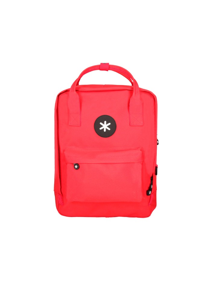 Cartera antartik mochila 2 asas y bolsillos exteriores rojo 300x115x390 mm Cartera antartik mochila 2 asas y bolsillos exteriores rojo 300x115x390 mm