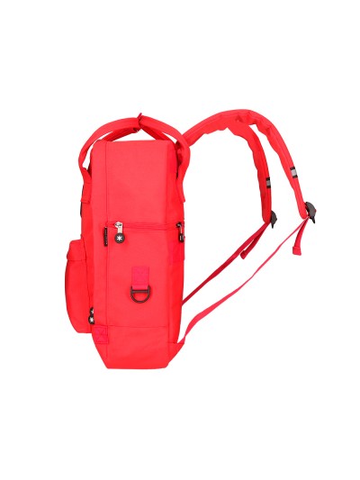 Cartera antartik mochila 2 asas y bolsillos exteriores rojo 300x115x390 mm