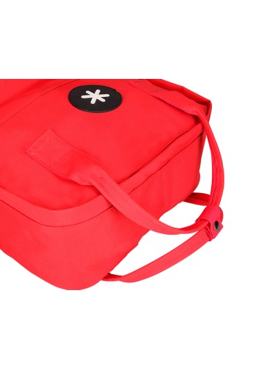 Cartera antartik mochila 2 asas y bolsillos exteriores rojo 300x115x390 mm