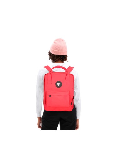 Cartera antartik mochila 2 asas y bolsillos exteriores rojo 300x115x390 mm