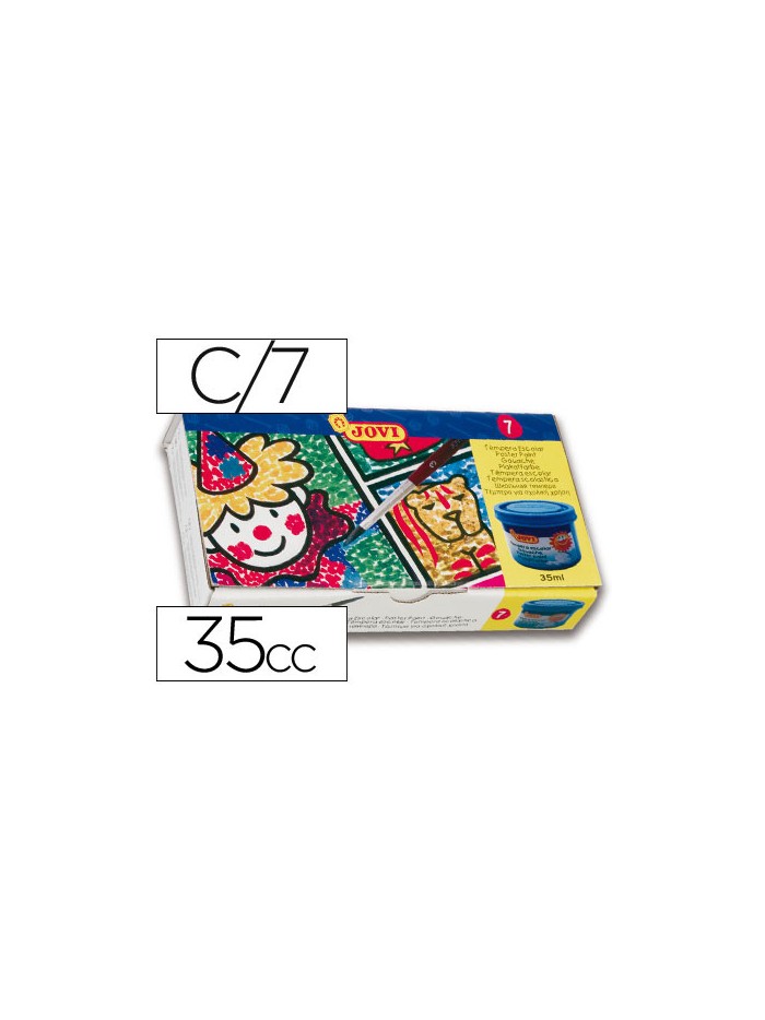 Tempera jovi 35 ml caja de 7 colores surtidos Tempera jovi 35 ml caja de 7 colores surtidos