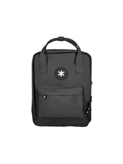 Cartera antartik mochila 2 asas y bolsillos exteriores negro 300x115x390 mm