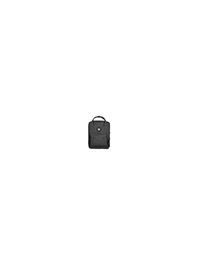 Cartera antartik mochila 2 asas y bolsillos exteriores negro 300x115x390 mm