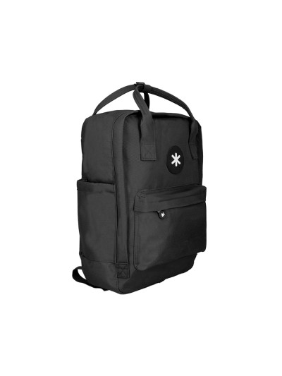 Cartera antartik mochila 2 asas y bolsillos exteriores negro 300x115x390 mm