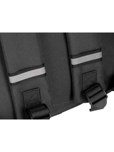 Cartera antartik mochila 2 asas y bolsillos exteriores negro 300x115x390 mm