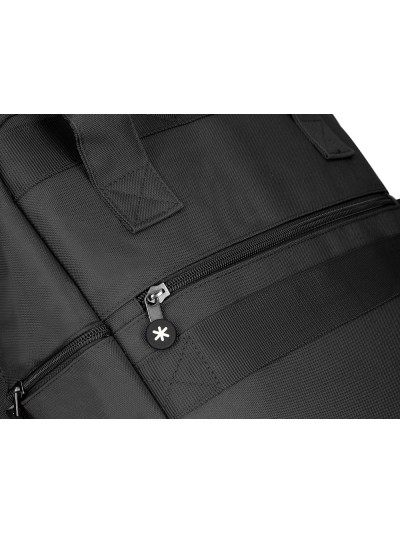 Cartera antartik mochila 2 asas y bolsillos exteriores negro 300x115x390 mm