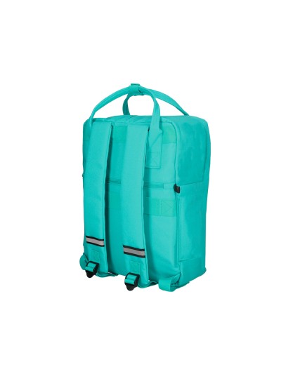 Cartera antartik mochila 2 asas y bolsillos exteriores menta 300x115x390 mm